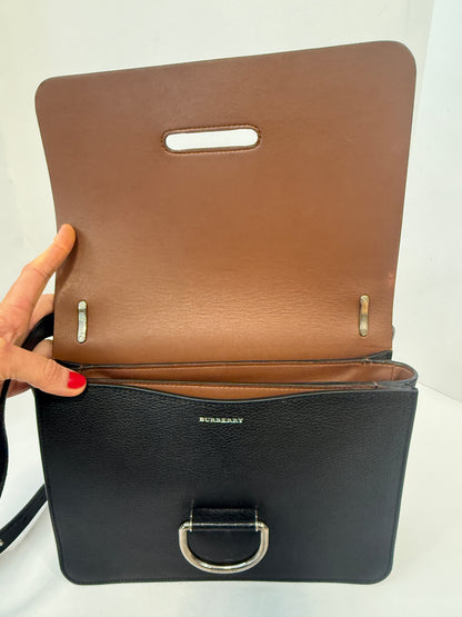 BURBERRY D-Ring Leather Cross-Body Bag