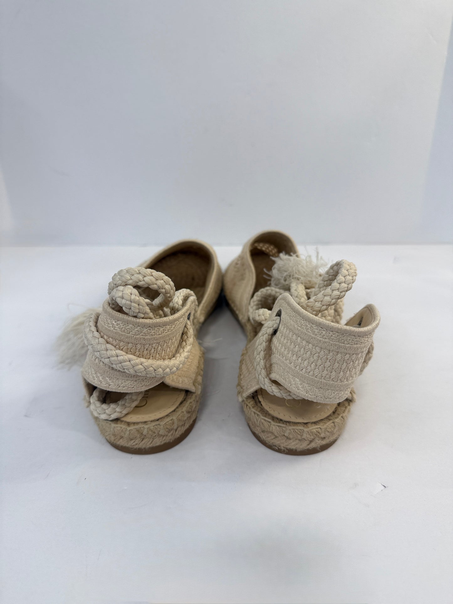 DIOR Granville Espadrille Flats in Mesh Canvas with Ankle Tie — Authentic Pre-Owned | Size EU 40 / US 9