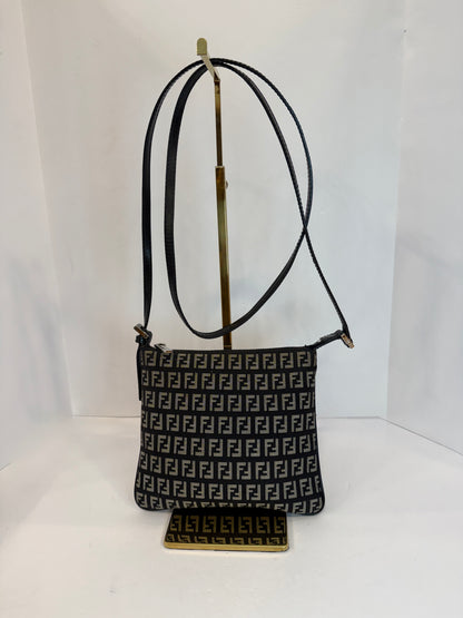 FENDI Zucchino Small Crossbody Monogram Bag