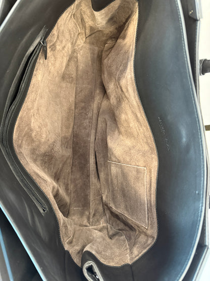BOTTEGA VENETA Textured Stitched-Leather Tote in Dark Brown — Authentic Pre-Owned | Tomas Maier Era