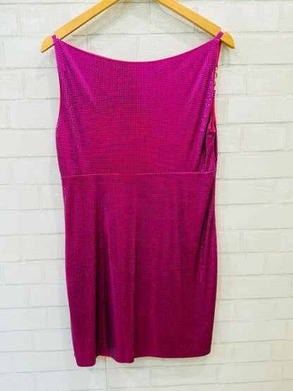 VERSACE NWT disc-embellishment mini Dress / L-IT44