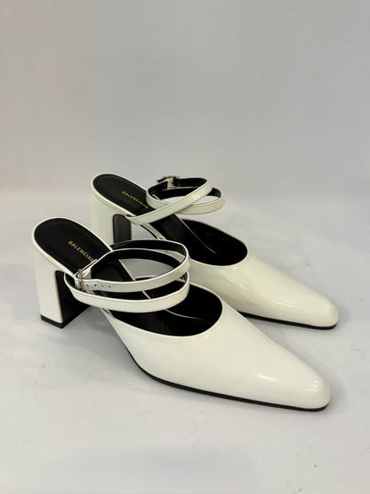 BALENCIAGA NWT Leather HH Round Mary Jane/US6.5-EU37
