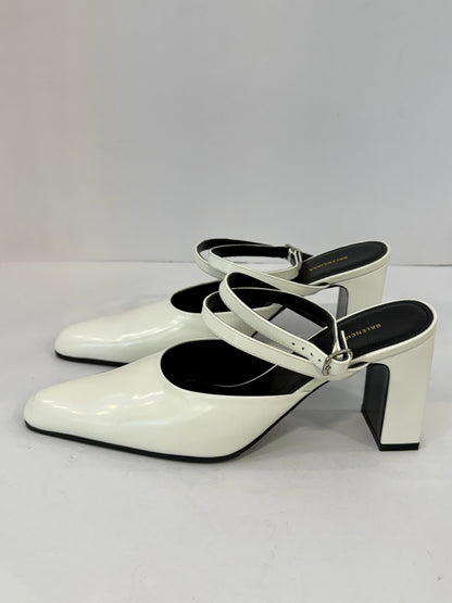 BALENCIAGA NWT Leather HH Round Mary Jane/US6.5-EU37