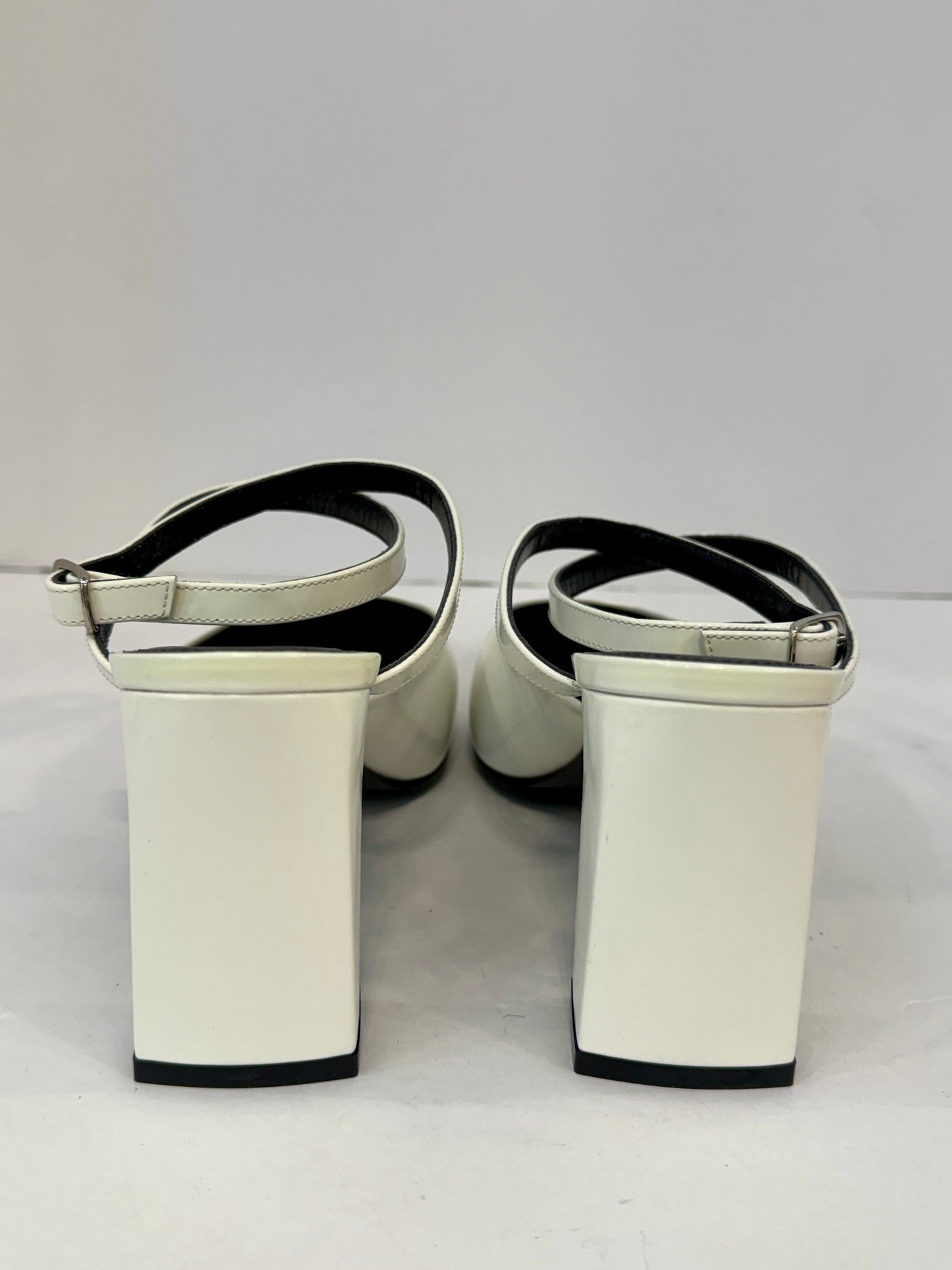BALENCIAGA NWT Leather HH Round Mary Jane/US6.5-EU37