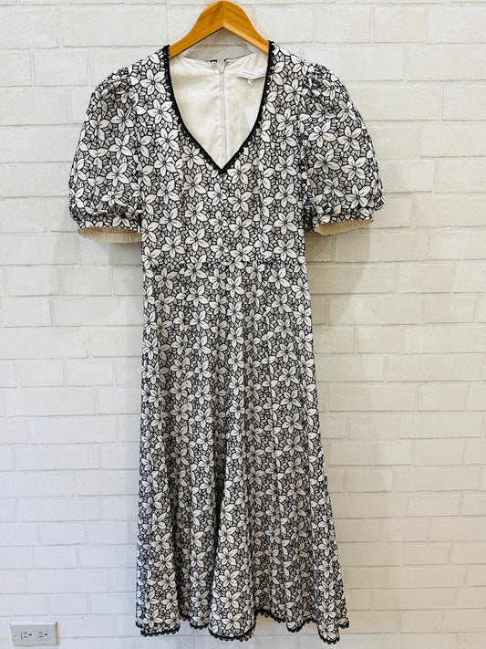 ANDREW GN SS Flower Embroidered Midi Dress / M-EU38