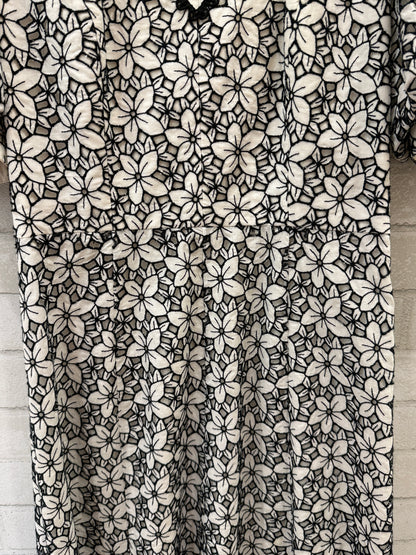 ANDREW GN SS Flower Embroidered Midi Dress / M-EU38