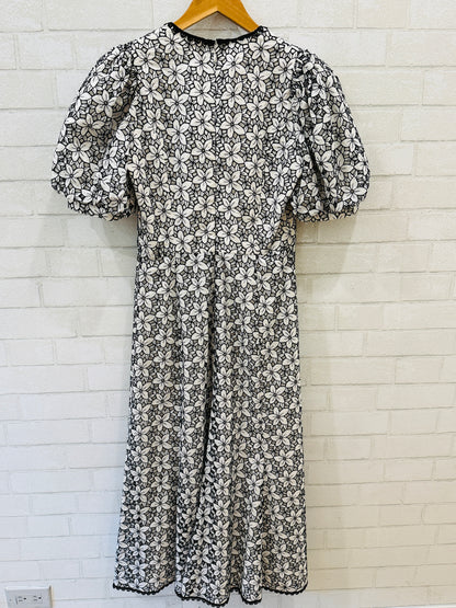 ANDREW GN SS Flower Embroidered Midi Dress / M-EU38