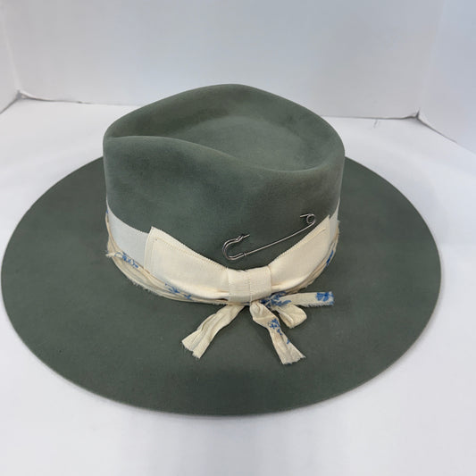 TERESSA FOGLIA NWT Felt  Fedora Hat/ 6.5