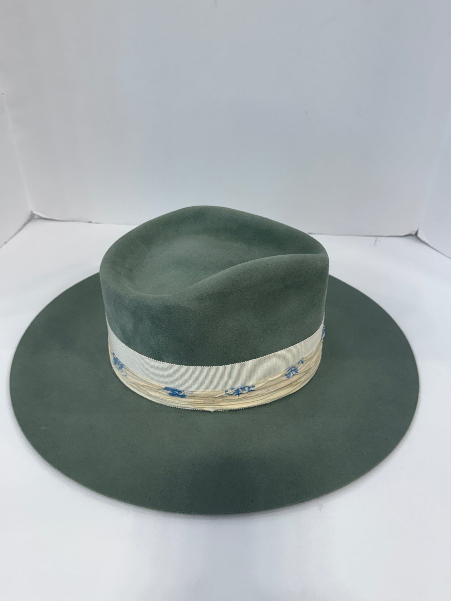 TERESSA FOGLIA NWT Felt  Fedora Hat/ 6.5