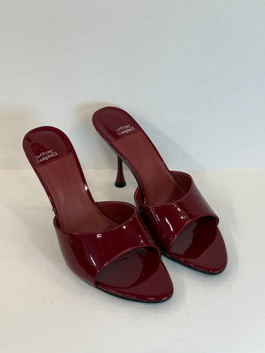 JEFFREY CAMPBELL NWT Patent  HHeels  Slide Sandals/US10-EU40.5