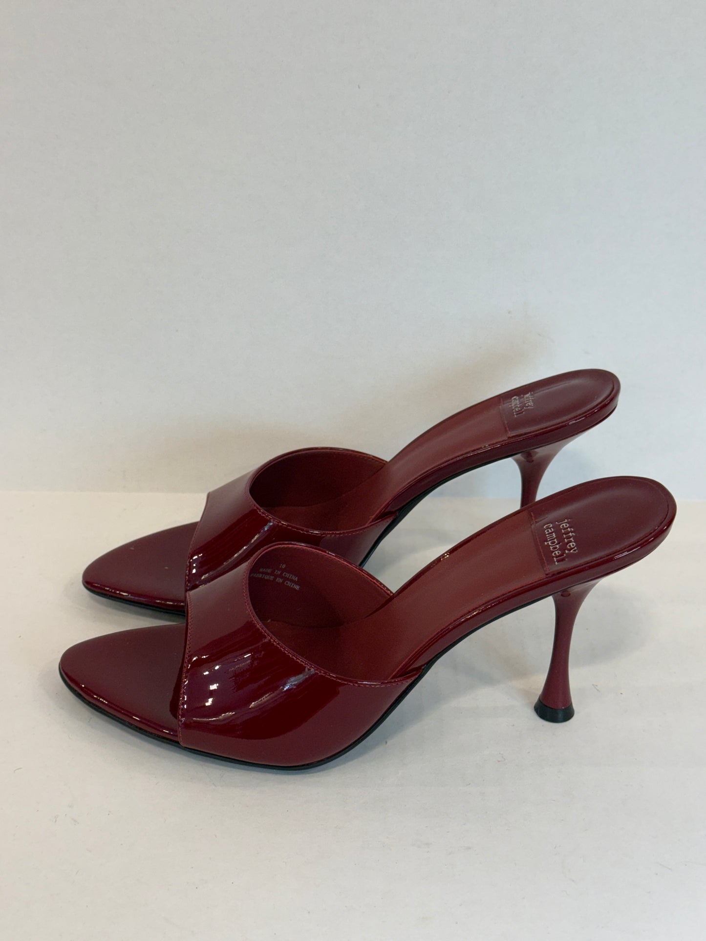JEFFREY CAMPBELL NWT Patent  HHeels  Slide Sandals/US10-EU40.5