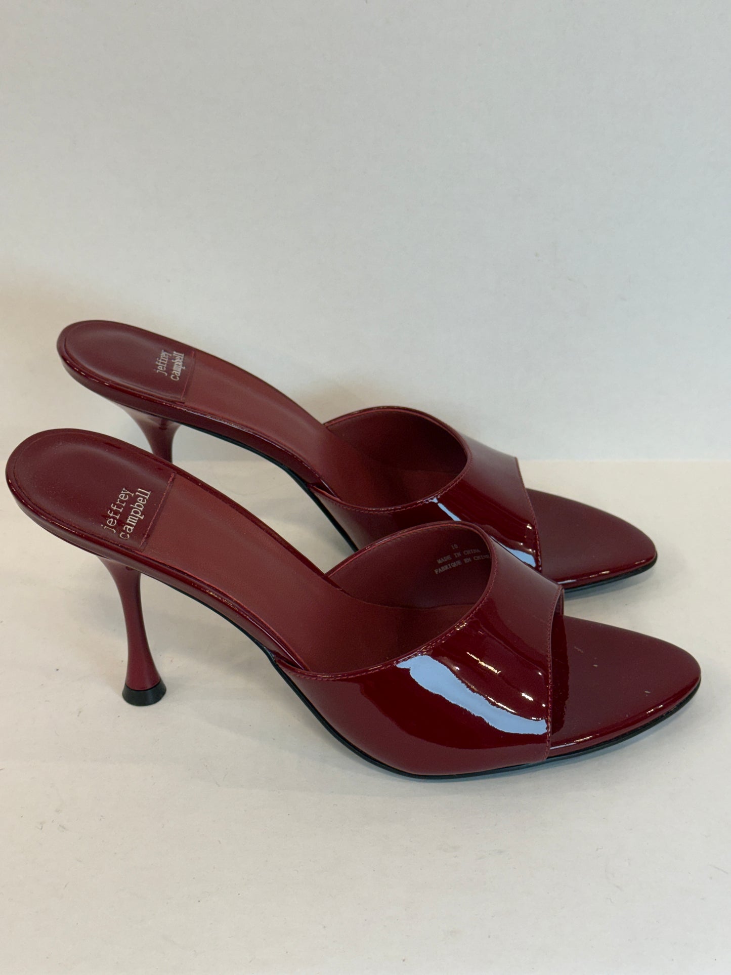 JEFFREY CAMPBELL NWT Patent  HHeels  Slide Sandals/US10-EU40.5