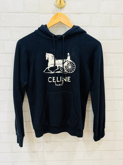 CELINE PARIS Horse Carriage Hoodie / XS