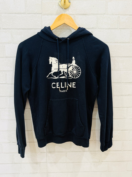 CELINE PARIS Horse Carriage Hoodie / XS