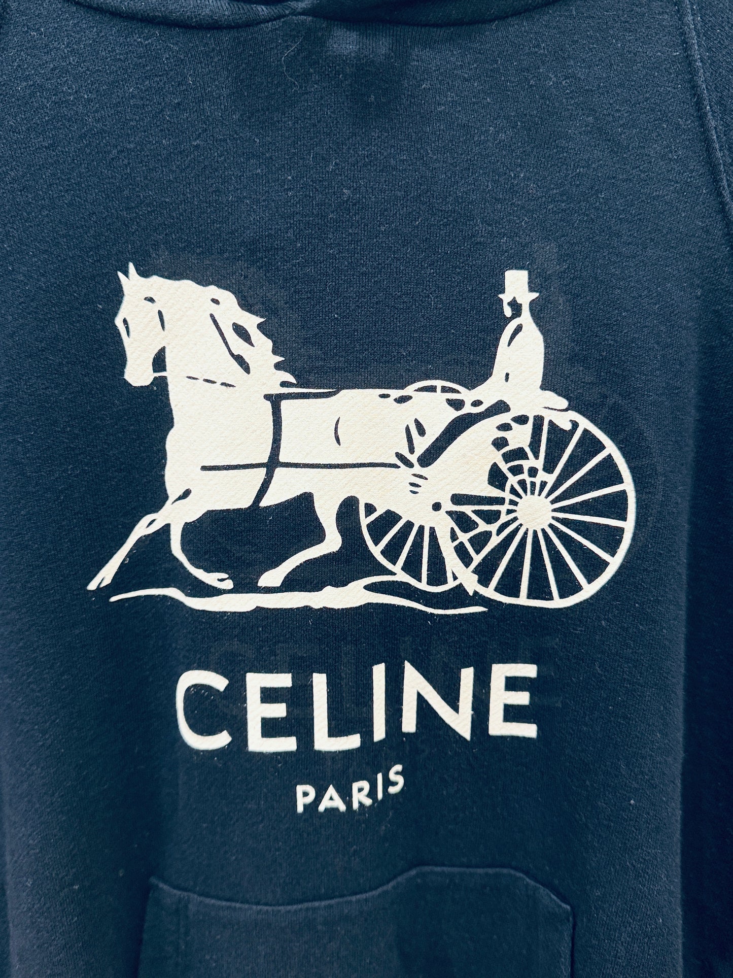 CELINE PARIS Horse Carriage Hoodie / XS