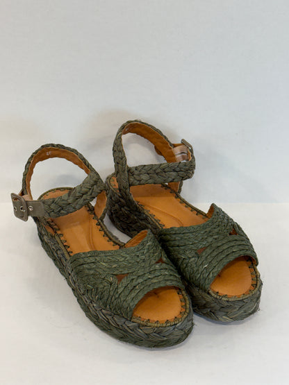 CLERGERIE Raphia Platform Sandals/US9.5-EU40