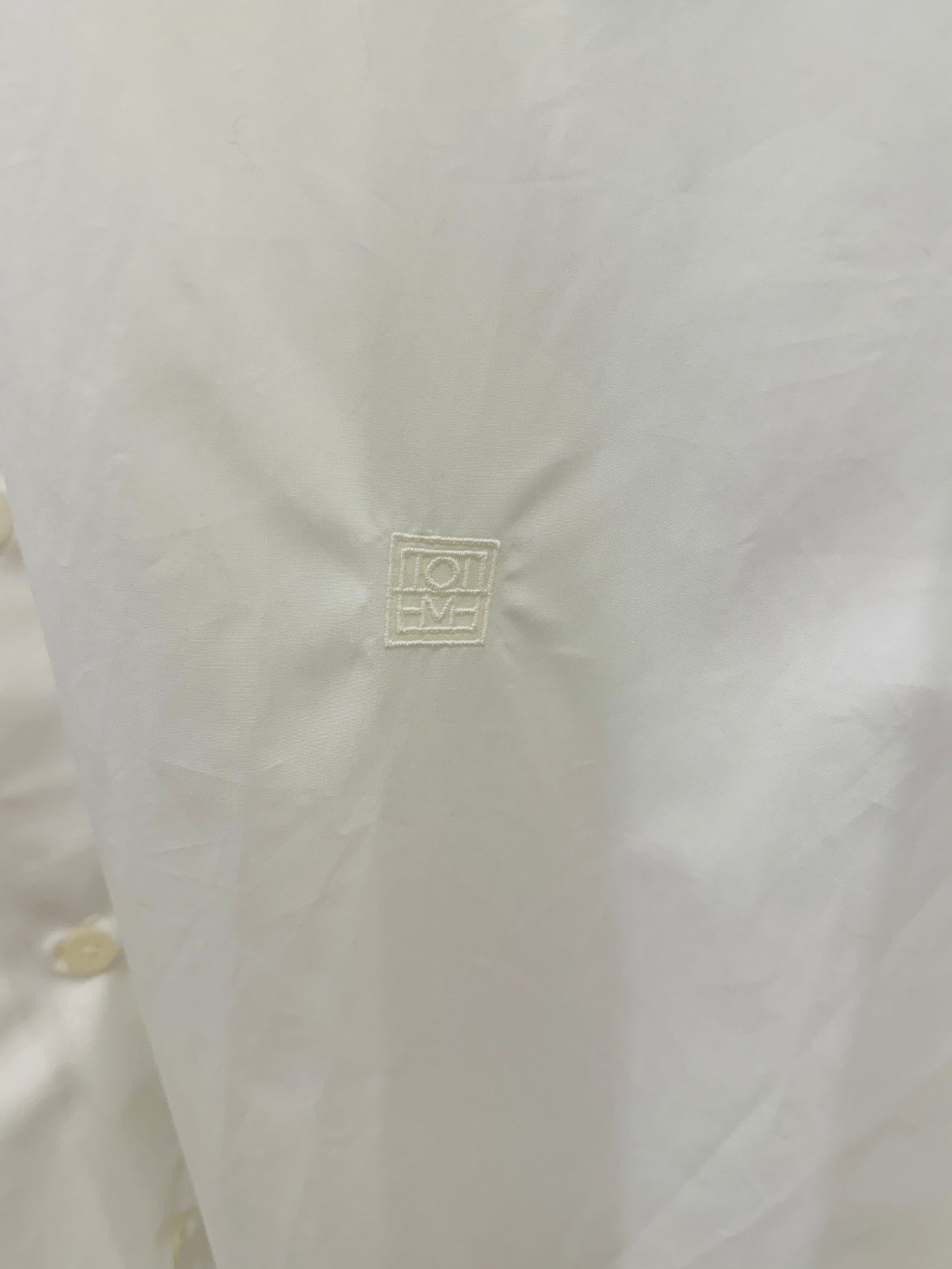 TOTEME LS Cotton Poplin Midi Shirt Dress / S-EU36