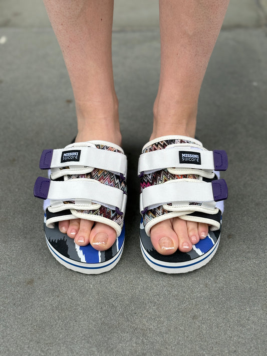 SUICOKE X MISSONI Moto Slide Sandals/US6