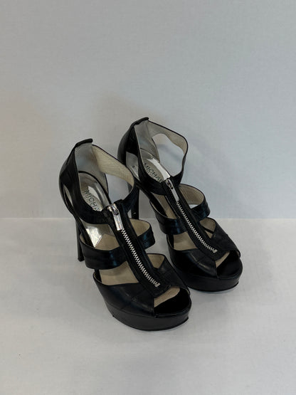 MICHAEL MICHAEL KORS Berkley Platform Sandals Front Zipper/US8