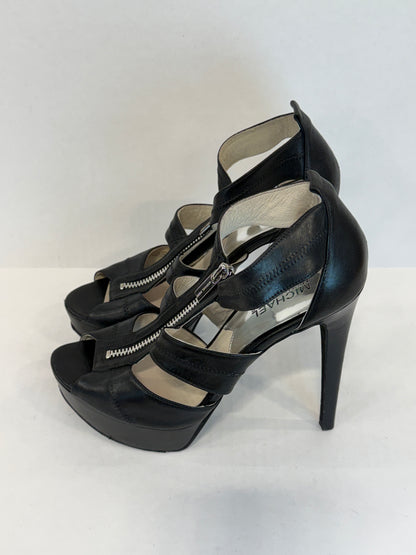 MICHAEL MICHAEL KORS Berkley Platform Sandals Front Zipper/US8