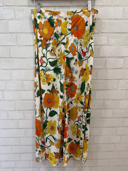 STELLA MCCARTNEY Floral Print Maxi Skirt / M-EU40