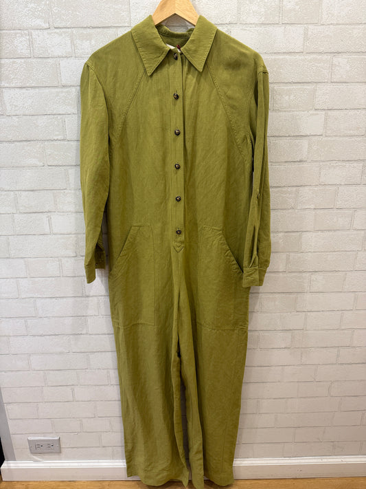 ETRO LS Linen Blend Jumpsuit / S-IT40