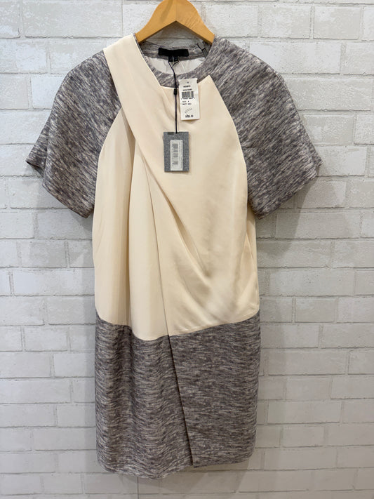 ALEXANDER WANG NWT  Silk SS Bi Material Knee Lengh Dress/S