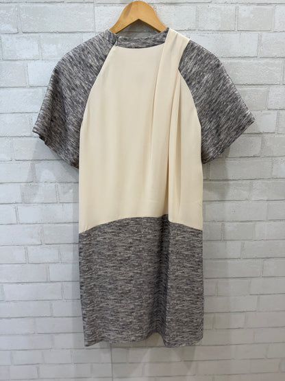 ALEXANDER WANG NWT  Silk SS Bi Material Knee Lengh Dress/S