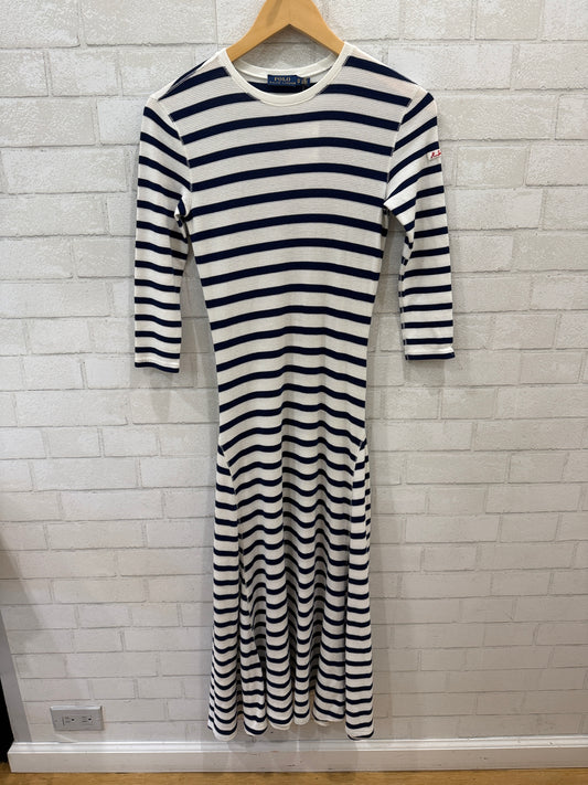 POLO RALPH LAUREN LS Knitted Striped Maxi Dress