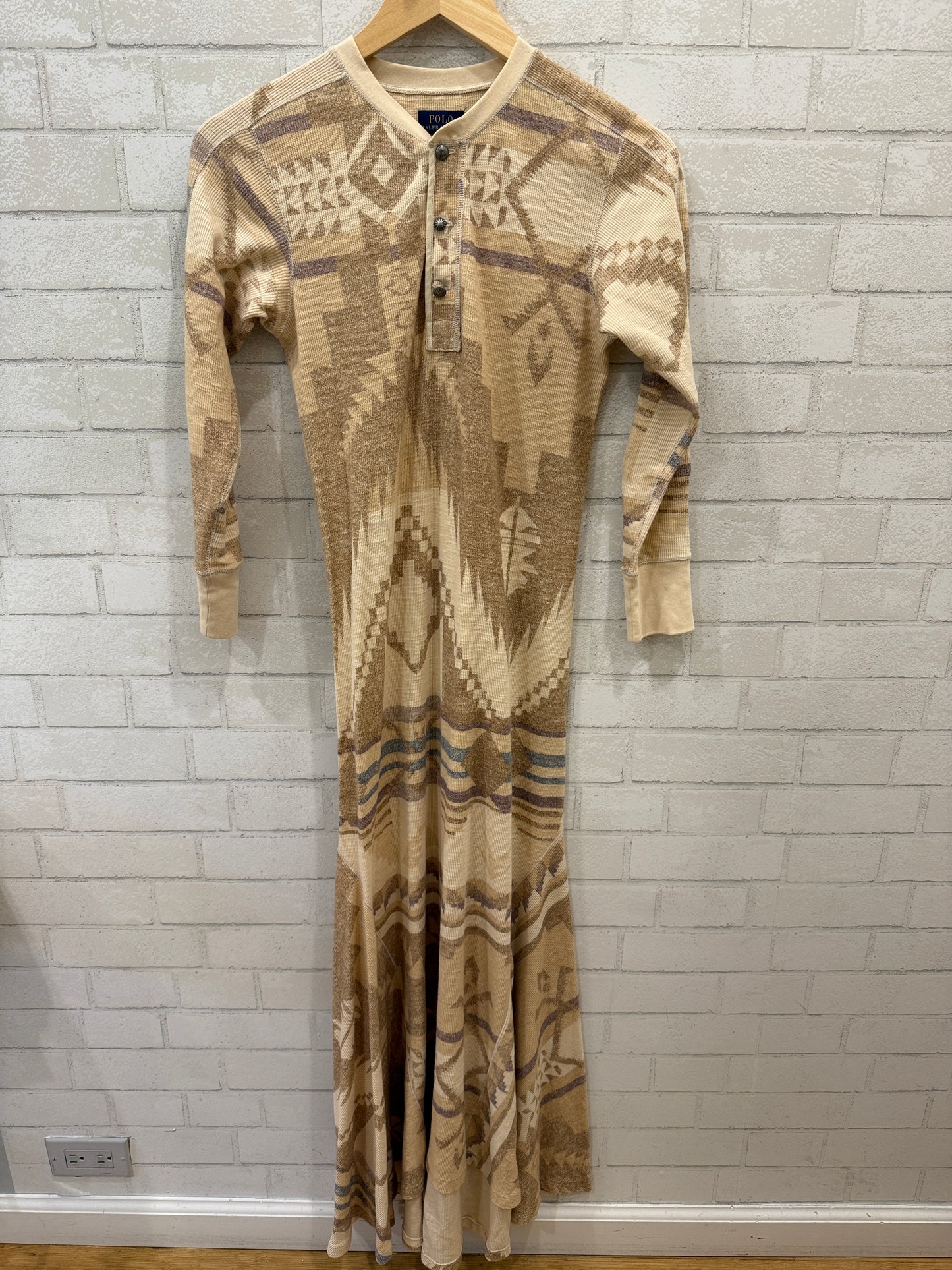 POLO RALPH LAUREN Knitted Printed Maxi Dress / S