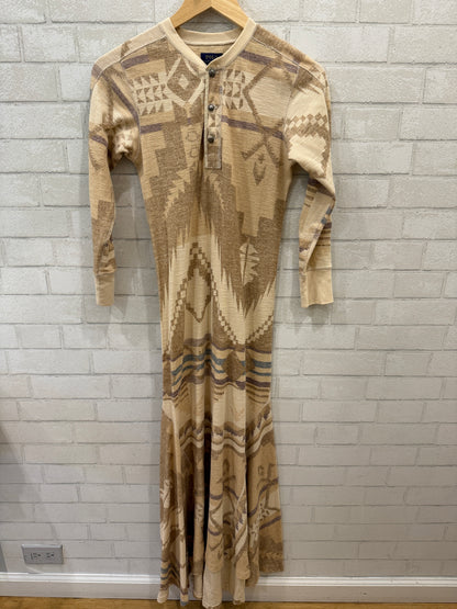 POLO RALPH LAUREN Knitted Printed Maxi Dress / S