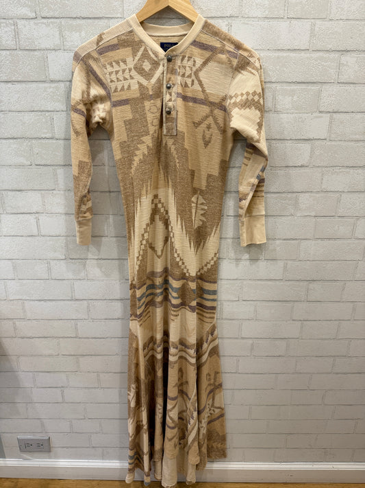 POLO RALPH LAUREN Knitted Printed Maxi Dress / S