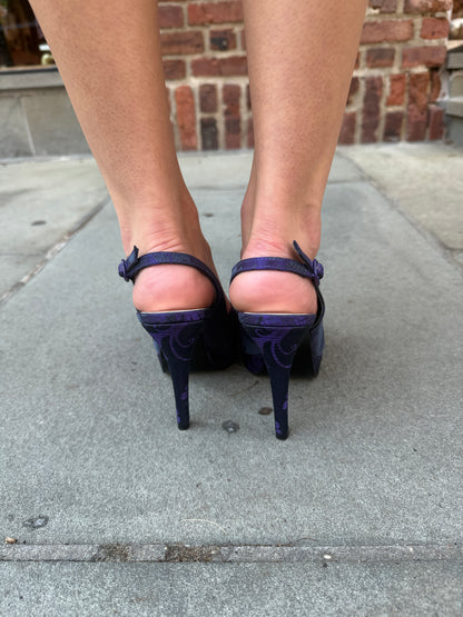 STUART WEITZMAN Satin HHeels Sling Back/US5-EU35