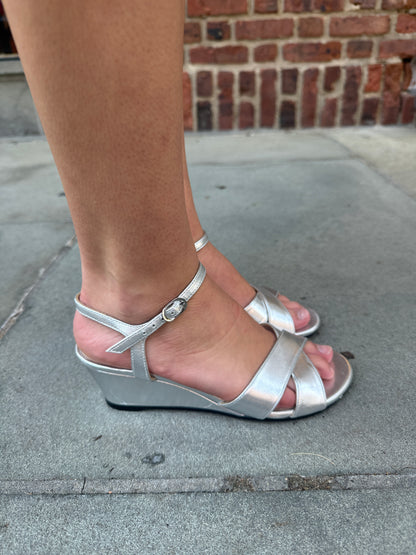 STUART WEITZMAN Ankle Strap Wedge Sandal / US6-EU37