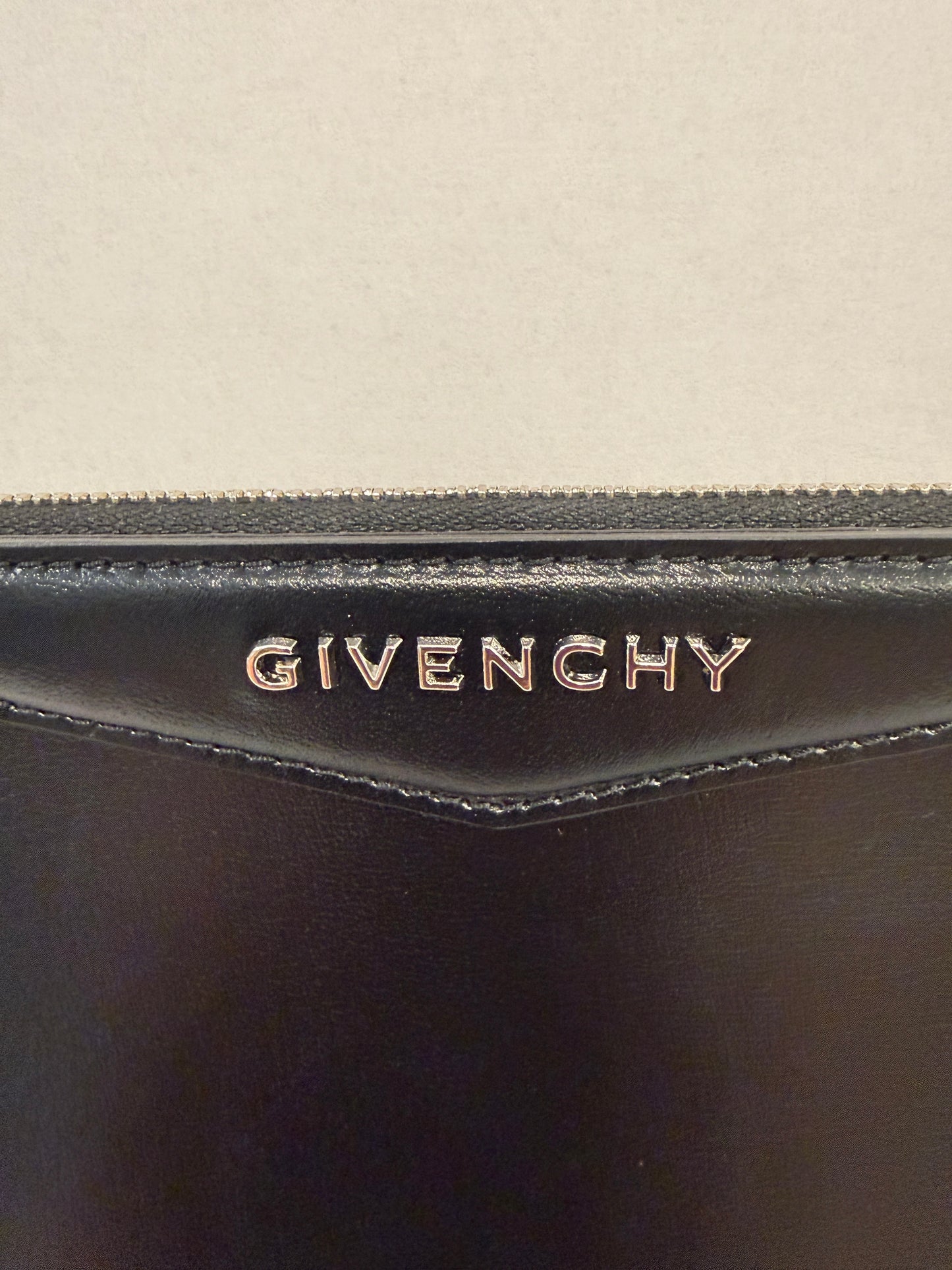 GIVENCHY NWT Antigona Pouch Large in Black Leather — Authentic Pre-Owned | Clutch