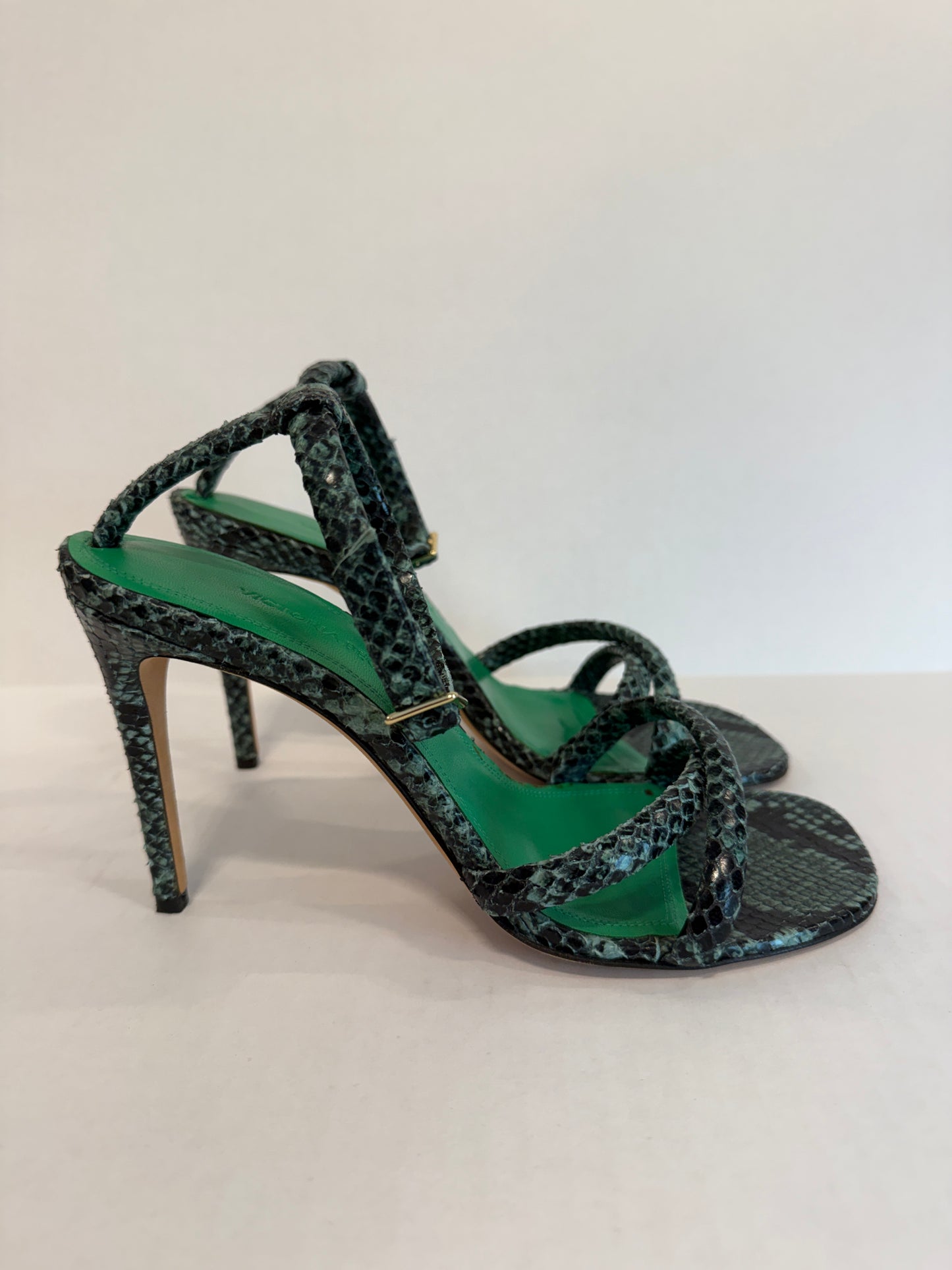 VICTORIA BECKAM Snake Sandals/6-EU37