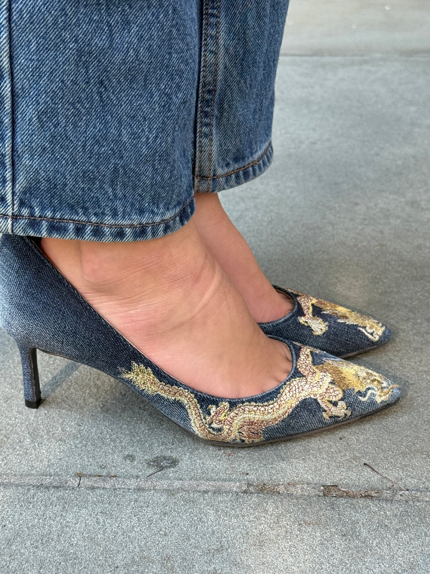 MARCODELLI NWT Denim Pump/6-EU37