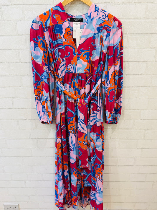 WEEKEND MAX MARA LS Flower Print Maxi Dress / XS-US0