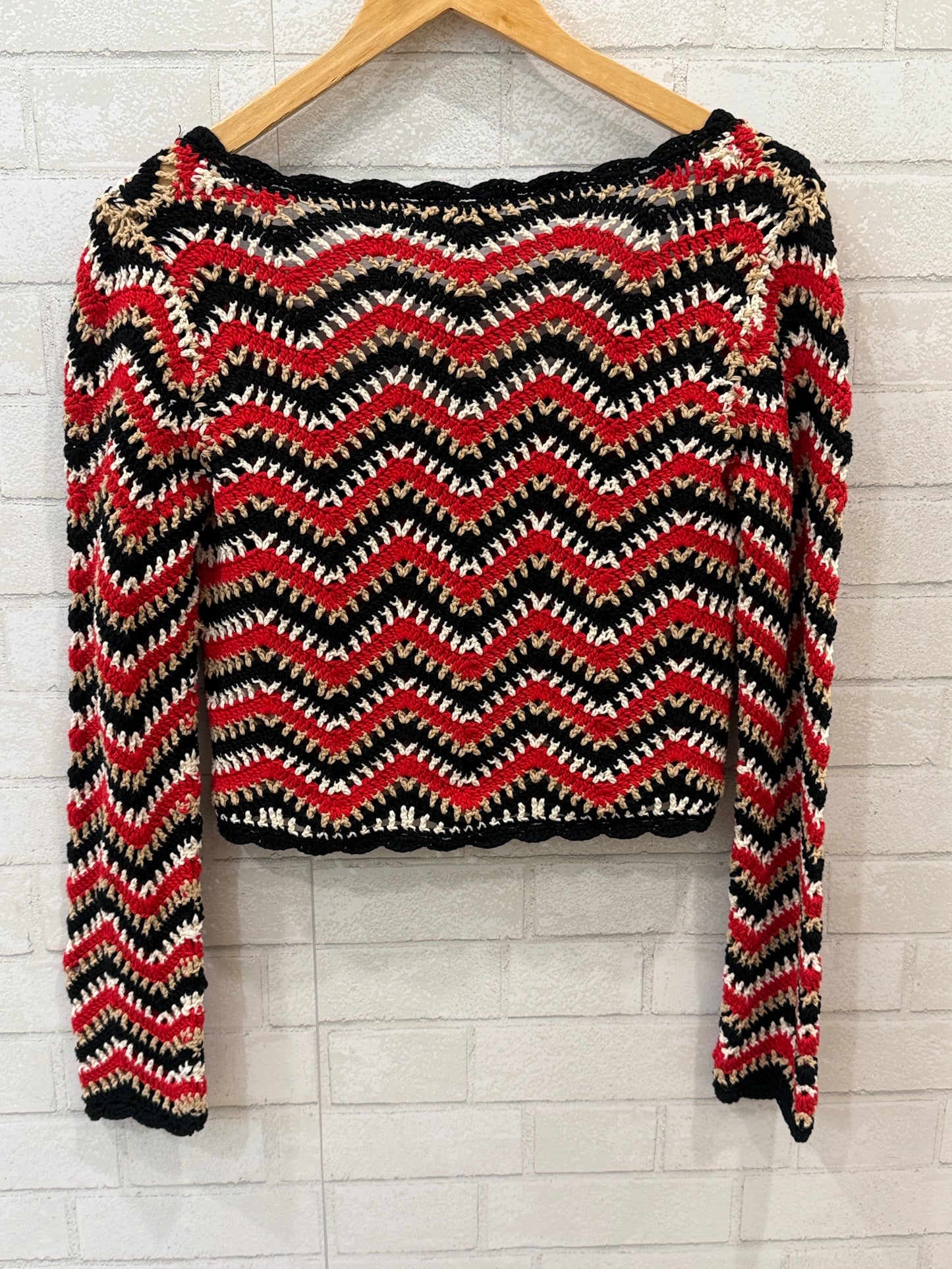 GANNI NWT Cotton Knitted LS Cardigan/S