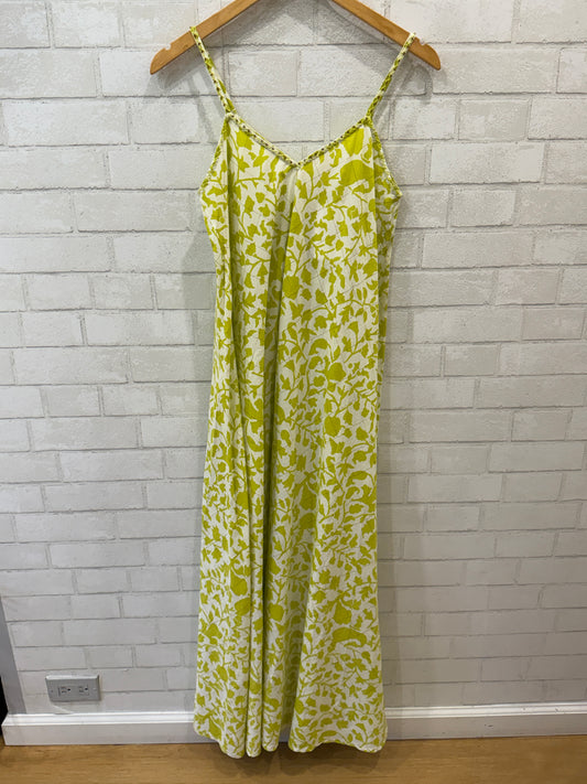 NIMO Spaghetti Strap Embellished Printed Maxi Dress / S