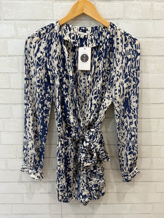 INTERMIX Silk LS Printed Romper / S