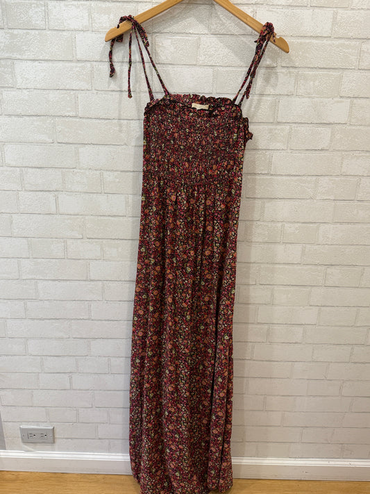 BA&SH Floral Print Spaghetti Straps Maxi Dress / S-1