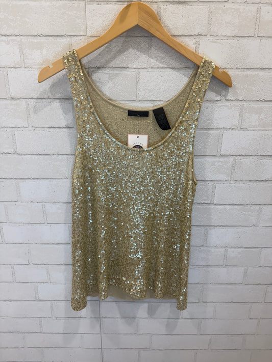 DONNA KARAN NWT Wool Tank Top with Sequins / L
