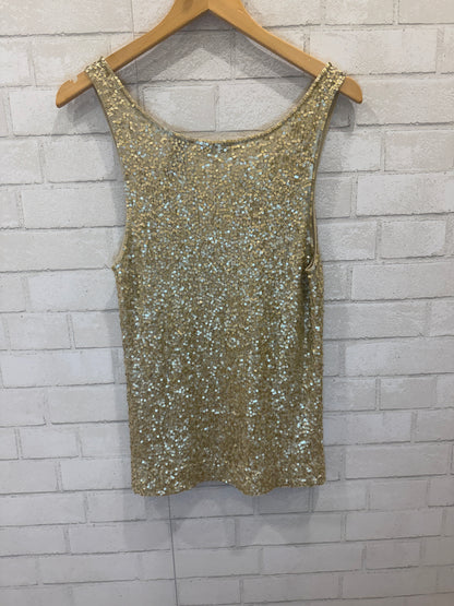 DONNA KARAN NWT Wool Tank Top with Sequins / L