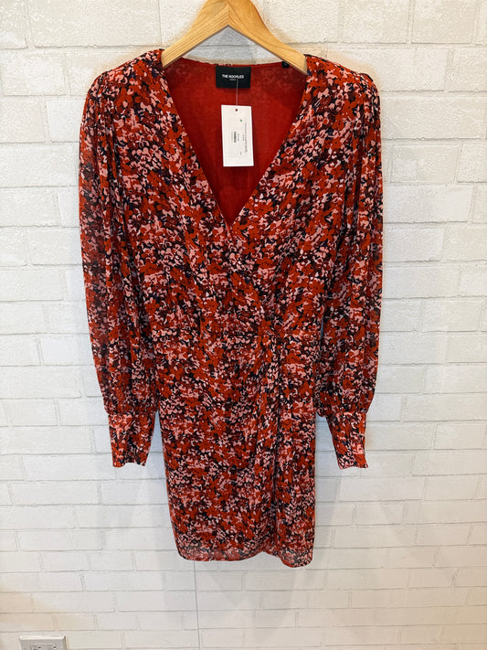 THE KOOPLES LS  Flower Print Mini Wrap Dress/M