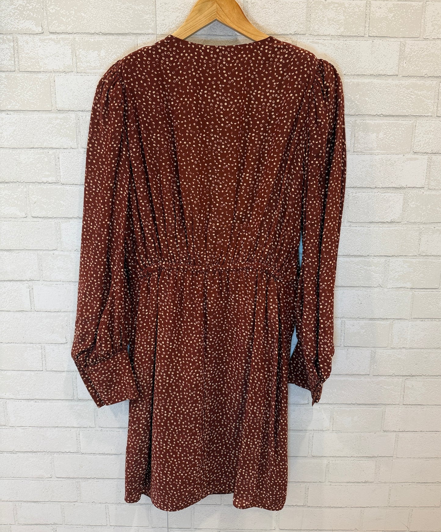 THE KOOPLES  LS Printed Wrap Mini Dress/M