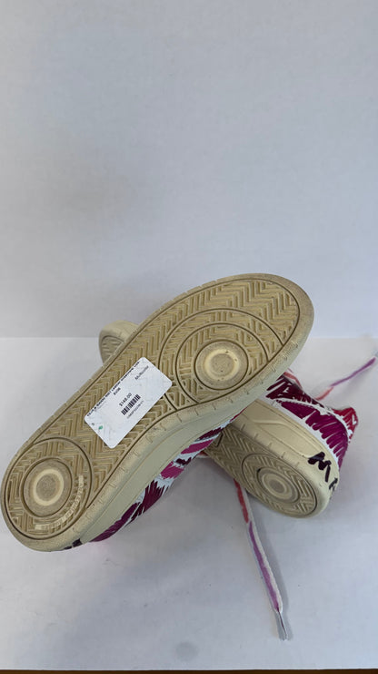 VEJA & MARNI V-10 Scribble Leather Sneaker in Pink & Purple — Excellent | EU36 / US6