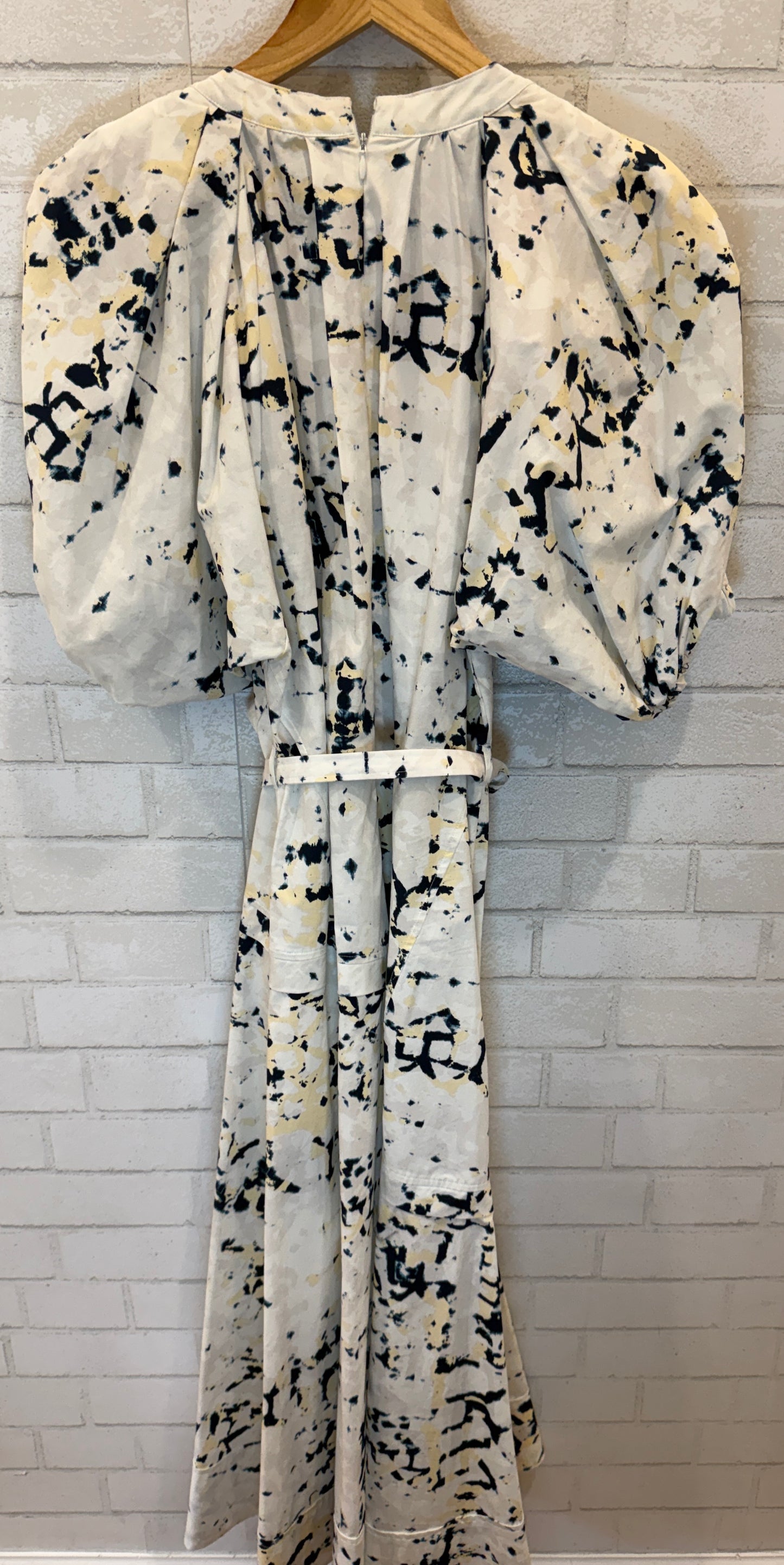 PHILLIP LIM NWT Cotton SS V Neck Kaleidoscope Long Dress/M