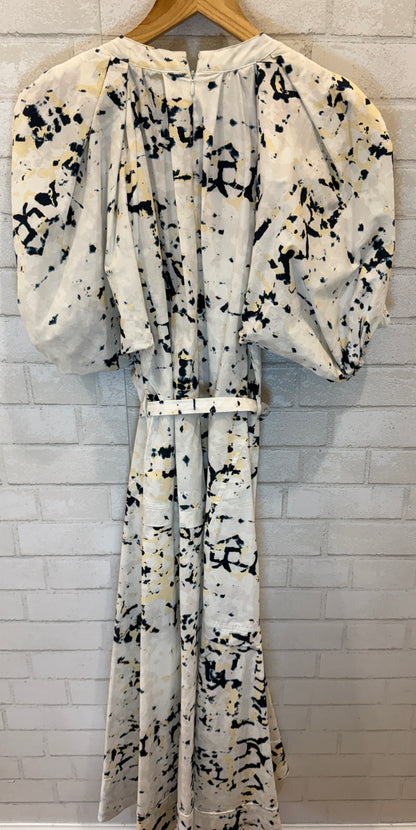 PHILLIP LIM NWT Cotton SS V Neck Kaleidoscope Long Dress/M