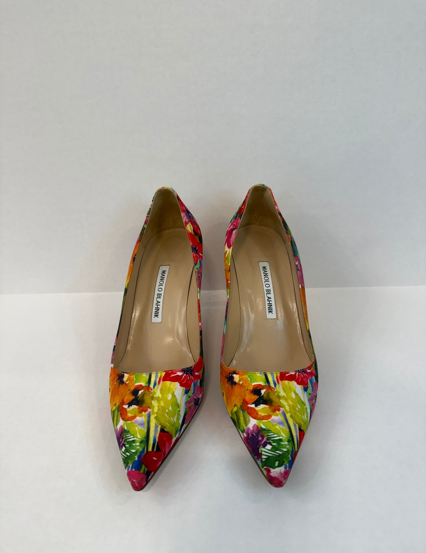 MANOLO BLAHNIK Floral HHeels Pumps/US9.5-EU40